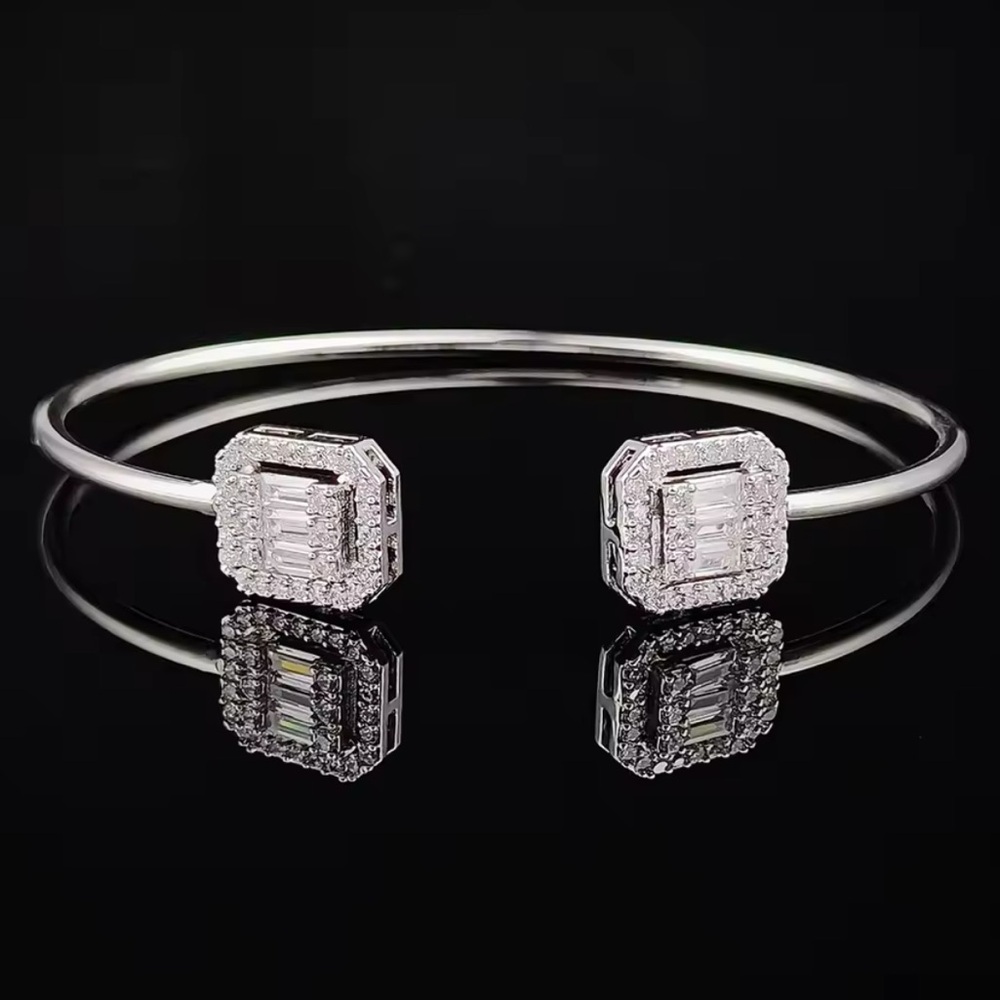 Sterling Silver Cubic Zirconia Bracelet - Picture 1 of 1